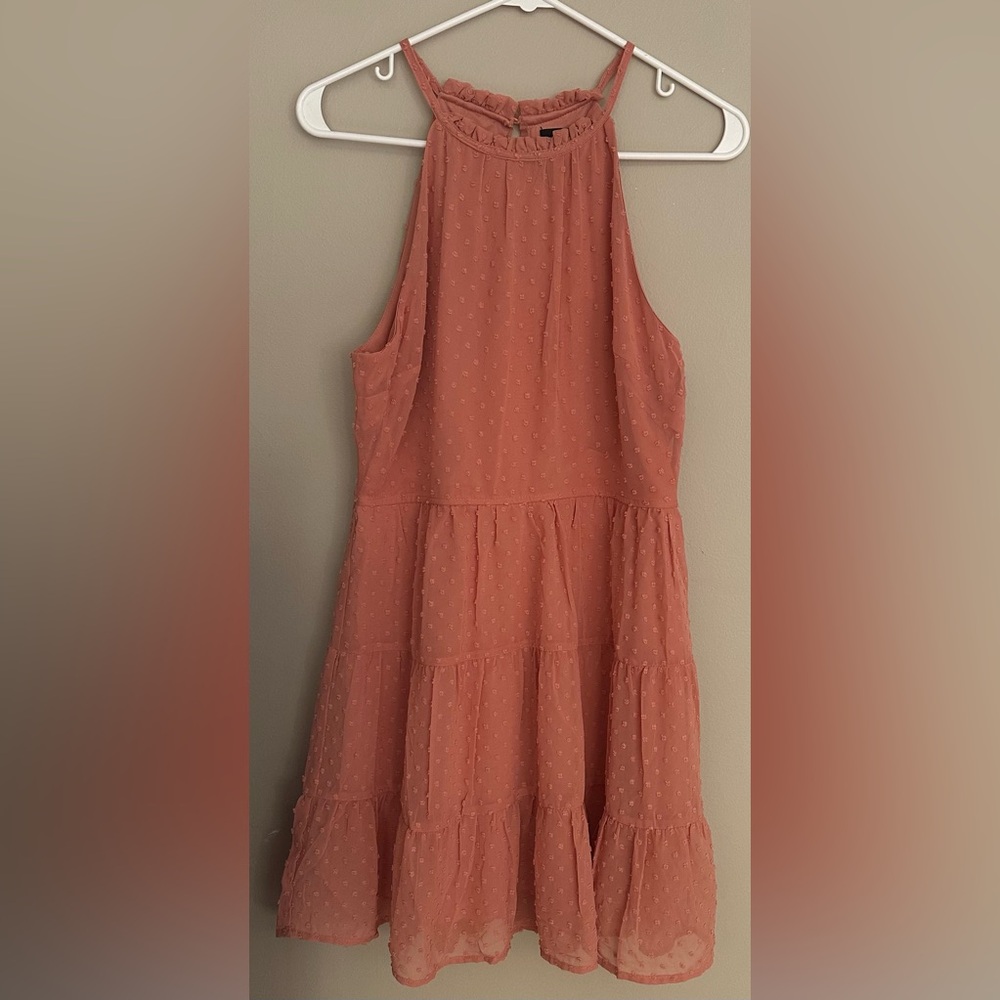 TRIXXI Size MEDIUM Peach Sleeveless Dress